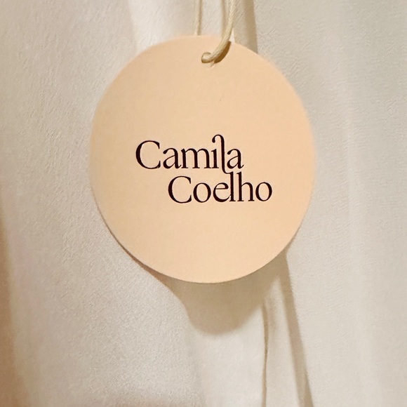 NWT Ivory Camila Coelho Designer Ida Blouse Top🤍SZ Medium💰Retail $158 BEAUTIFUL - Picture 2 of 11